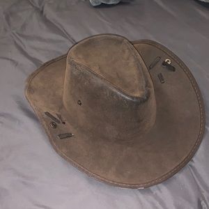 Suede cowgirl hat